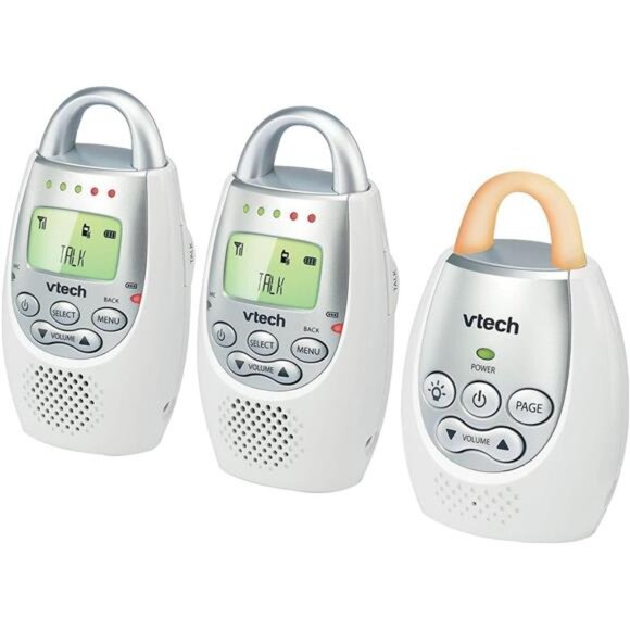 2 Audio Baby Monitor with up to 1,000 ft of Range, Vibrating Sound-Alert - Picture 3 of 4
